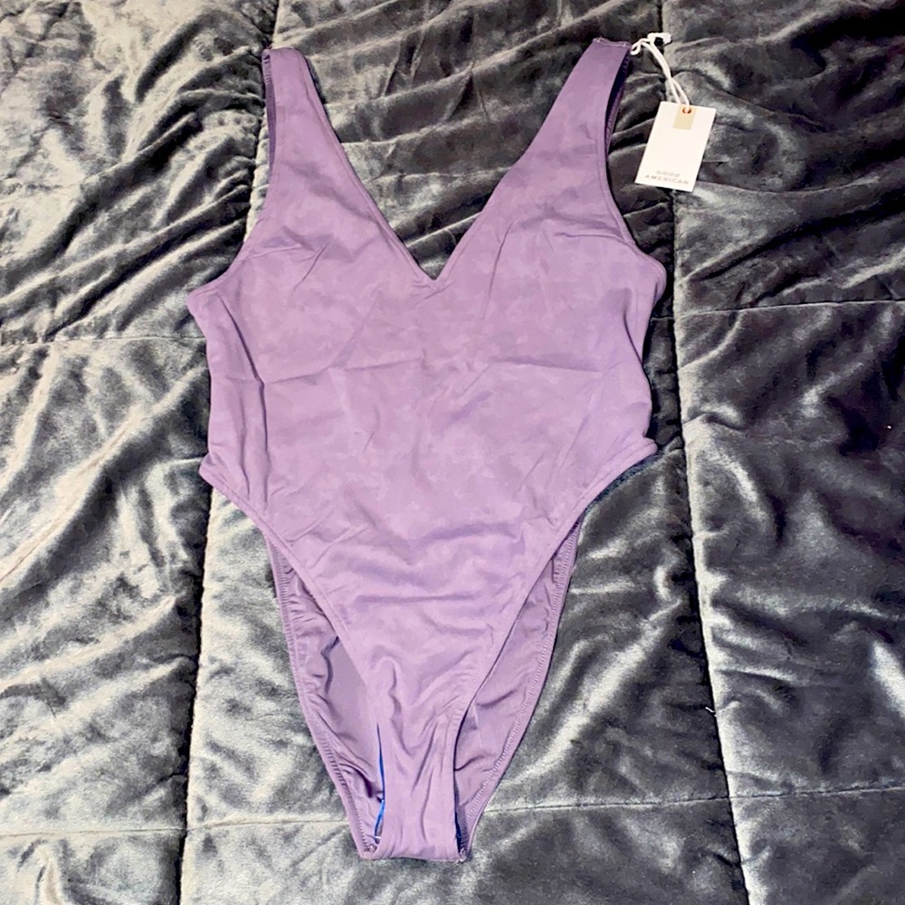 Good American purple bodysuit